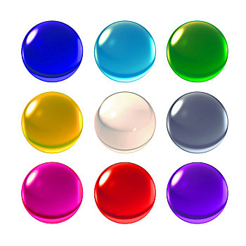 彩色,水晶球