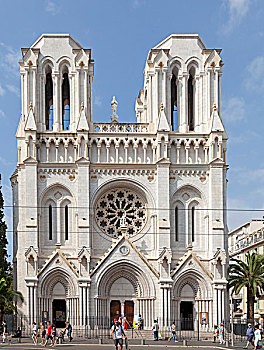 巴黎圣母院,尼斯,教堂,阿尔卑斯滨海省,法国,欧洲