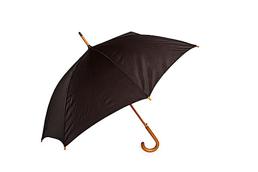 黑色,伞,隔绝,白色背景