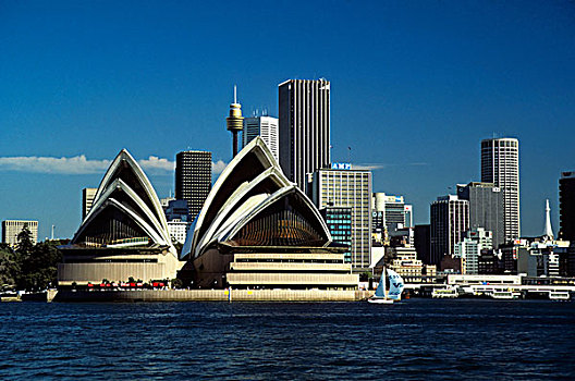 澳大利亚,悉尼,剧院,天际线