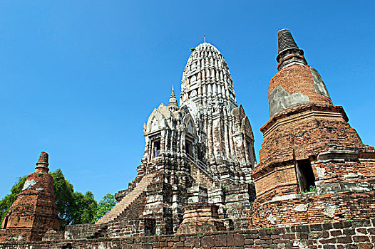 寺院,大城府,泰国,亚洲
