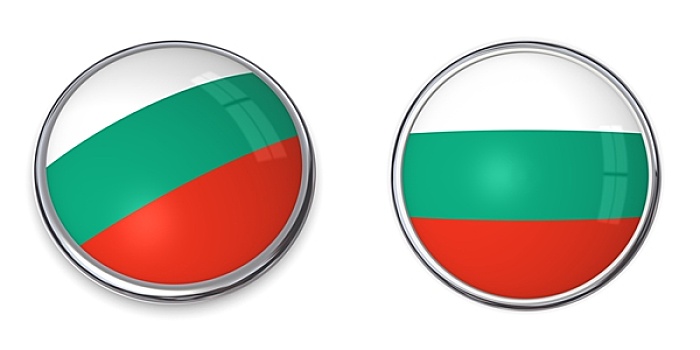 旗帜,扣,保加利亚