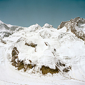 山峰,双子座,瓦莱,瑞士