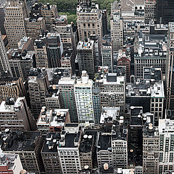 航拍,建筑,曼哈顿,纽约,美国