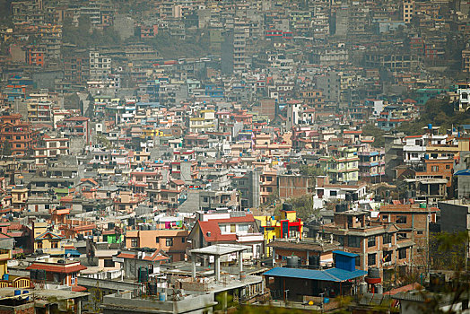 城市风光,加德满都,尼泊尔,亚洲