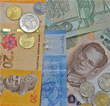 背景,马来西亚,泰国,货币