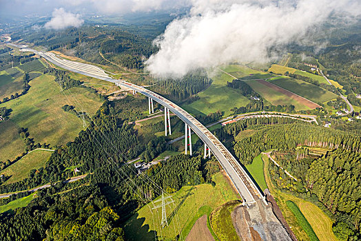 扩大,高速公路,藻厄兰,桥,北莱茵威斯特伐利亚,德国