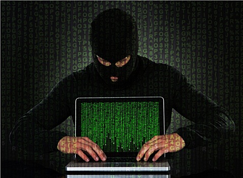 黑客,盗窃,数据,笔记本电脑
