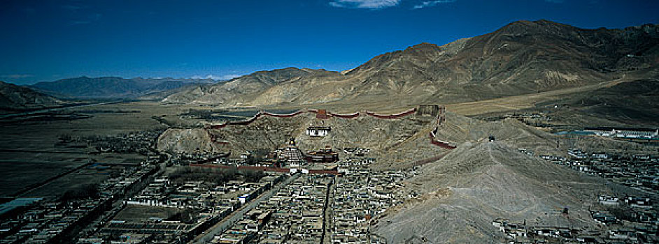 西藏日喀则白居寺全景