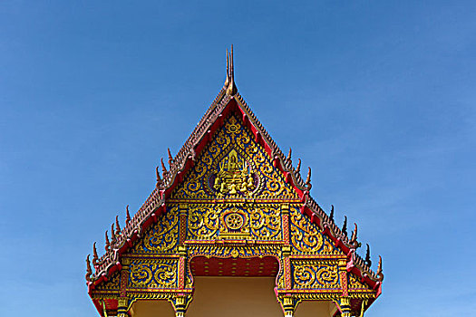 山墙,寺院,庙宇,东方,建筑,省,泰国,亚洲