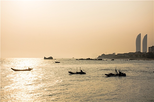 厦门双子塔海景