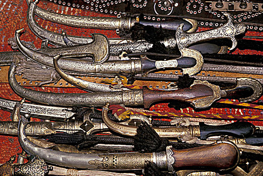 摩洛哥,传统,短刀,特写,鞘