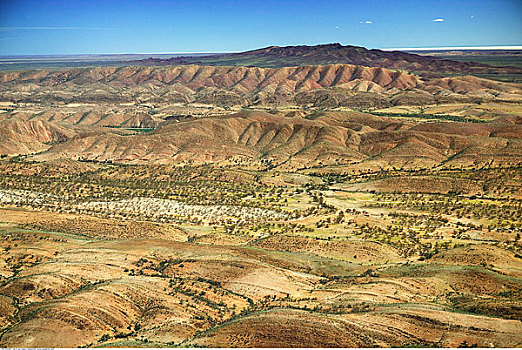 俯视,荒芜,澳洲南部,澳大利亚