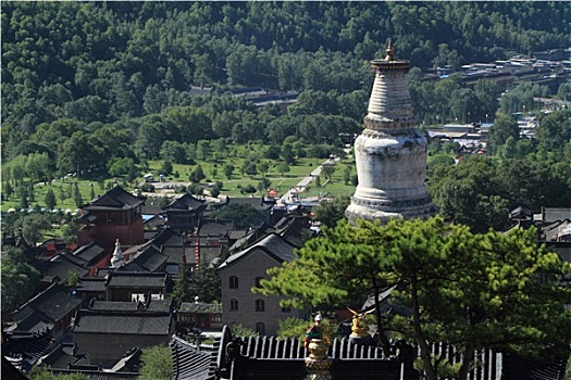 佛塔,五台山,中国