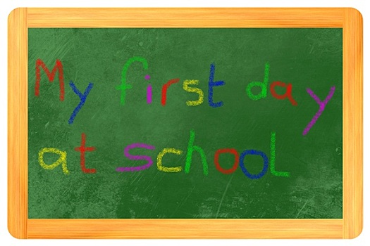 第一,白天,学校,彩色,粉笔,黑板