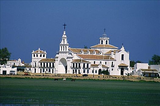 教堂,水岸,安达卢西亚,西班牙