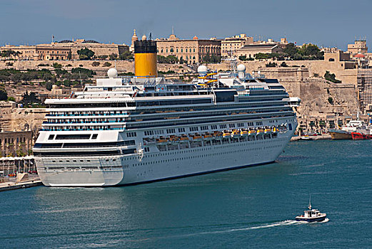 游船,格兰德港,瓦莱塔市,马耳他