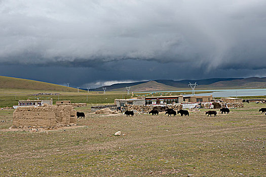 西藏那曲地区纳木错民居