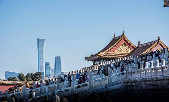 北京,故宫博物院冬季风光