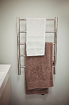 毛巾架,浴室,时髦,家