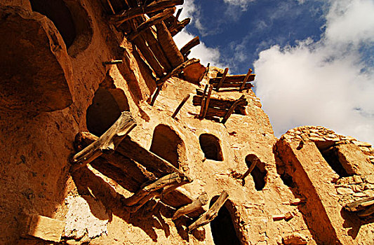 libya,kabaw,qasr,or,old,grain,storage,chambers