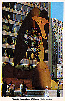 雕塑,芝加哥,中心,伊利诺斯,美国