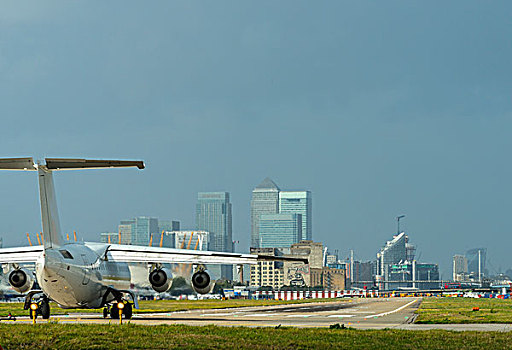 飞机,飞机跑道,伦敦,城市,机场,英格兰,英国