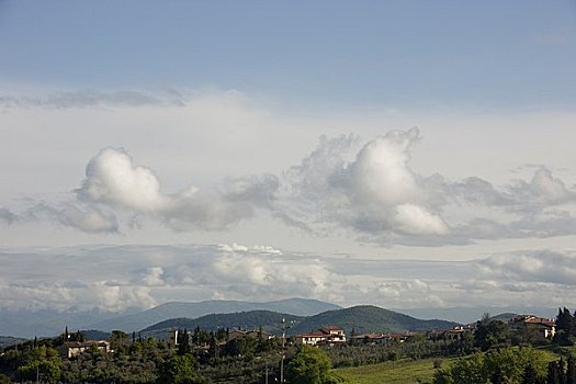 乡村,景色,托斯卡纳,意大利