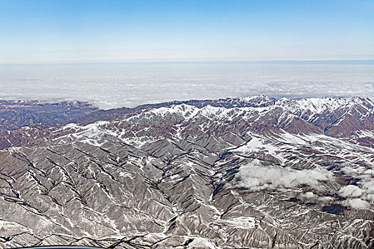 高原,山川,雪山,航拍