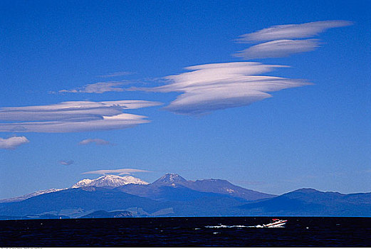 山峦,云,国家公园,北岛,新西兰