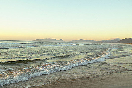 海滩,日出,巴西