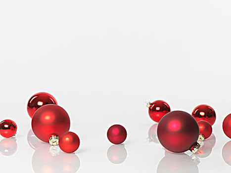 圣诞装饰,红色,玻璃,小玩意