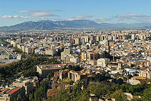 城市,马拉加,安达卢西亚,西班牙