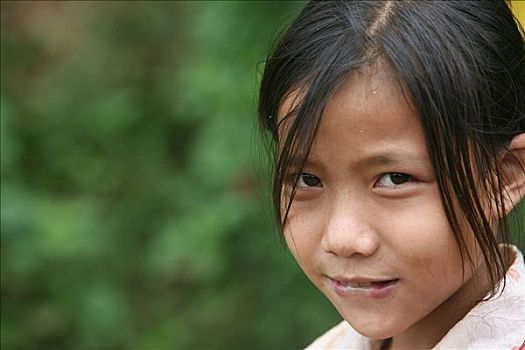 老挝,琅勃拉邦,老挝人,女孩