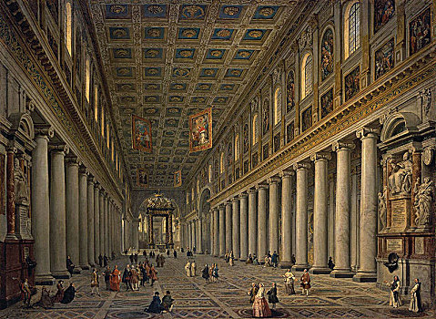 室内,圣玛丽亚教堂,罗马