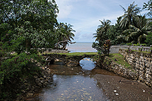 美国,领土,关岛,桥,西班牙,木头,1785年,局部,道路,联系,石头