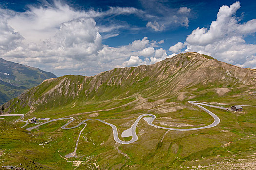 风景,景色,高,高山,道路,山,奥地利