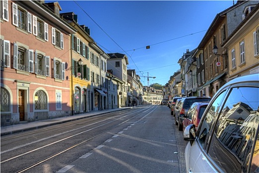 街道,老,城市,日内瓦,瑞士