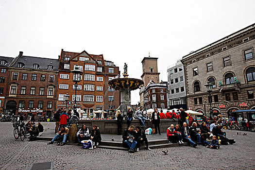 Denmark,购物区,商业街,哥本哈根,北方,丹麦