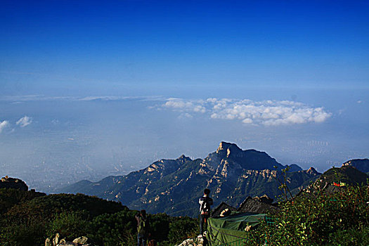 山东省泰安市泰山风景区山景