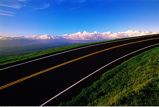 公路,毛伊岛,夏威夷,美国