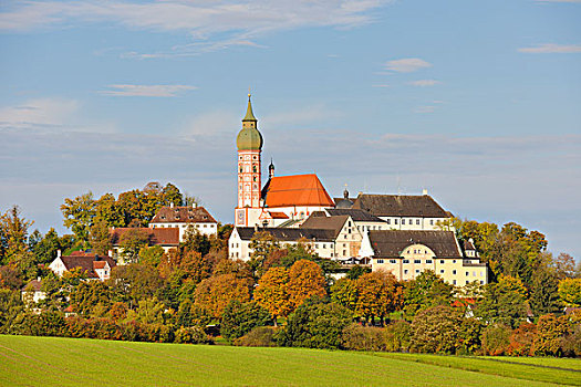 安迪克斯,本笃会修道院,上巴伐利亚,巴伐利亚,德国,欧洲