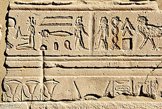象形文字,菲莱神庙,世界遗产,阿斯旺,尼罗河流域,埃及,非洲