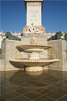 喷泉,东方广场,北京,马德里