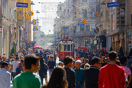 街道,历史,有轨电车,伊斯坦布尔,欧洲,省,土耳其