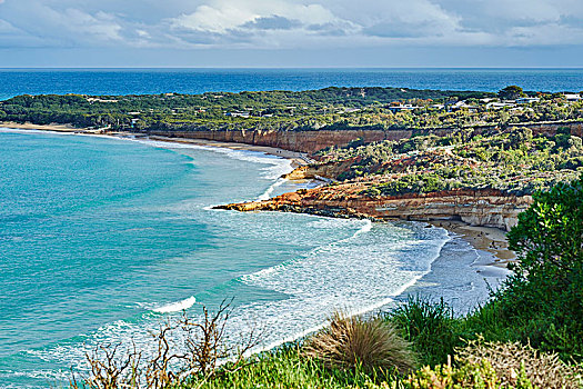 海边风景,安格尔西岛,海滩,海洋,道路,维多利亚,澳大利亚,大洋洲