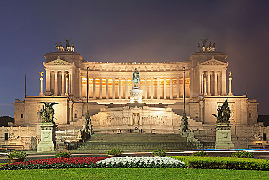 国家纪念建筑,晨雾,纪念建筑,罗马,拉齐奥,意大利