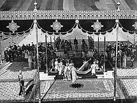 乔治王五世,皇后,德里,印度,艺术家,未知