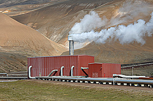 冰岛,区域,地热发电站