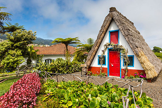 传统,乡村,房子,马德拉岛,葡萄牙